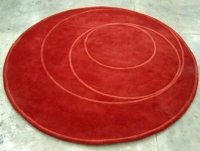 Ковер RETRO ROUND red артикул 3870e.
